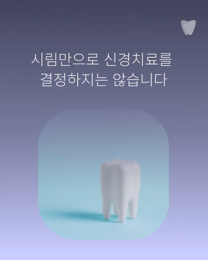 이미지 카드 · 치아 시림이 주는 메시지