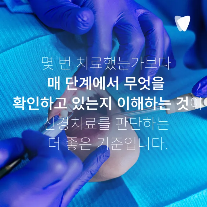 이미지 카드 · 신경치료는 왜 여러 번 받아야 할까요? 한 번에 끝나지 않는 이유